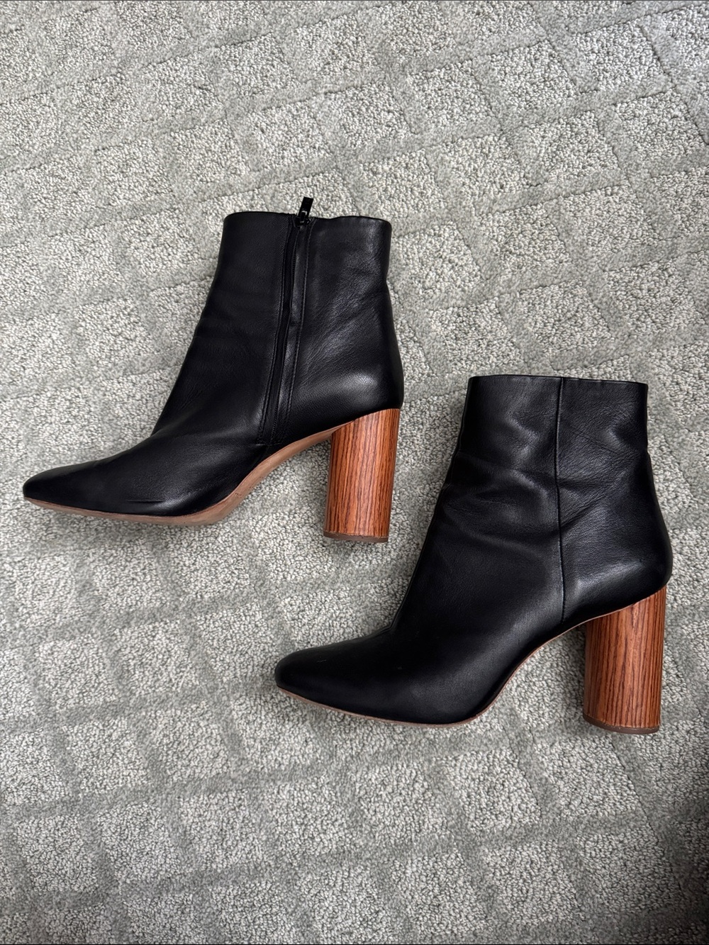 Loeffler Randall womens Wilder (Nappa Leather Boot) with Wood heel - Picture 2 of 5